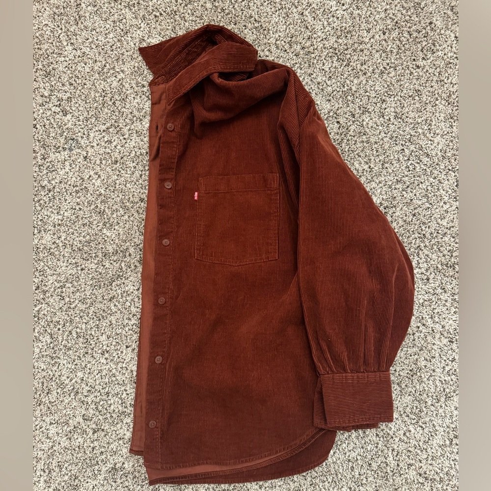 Burnt orange large “Levi’s” button up